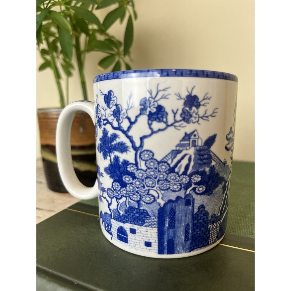 Vintage SPODE Blue Room Collection Gothic Castle Coffee Tea Mug Cup